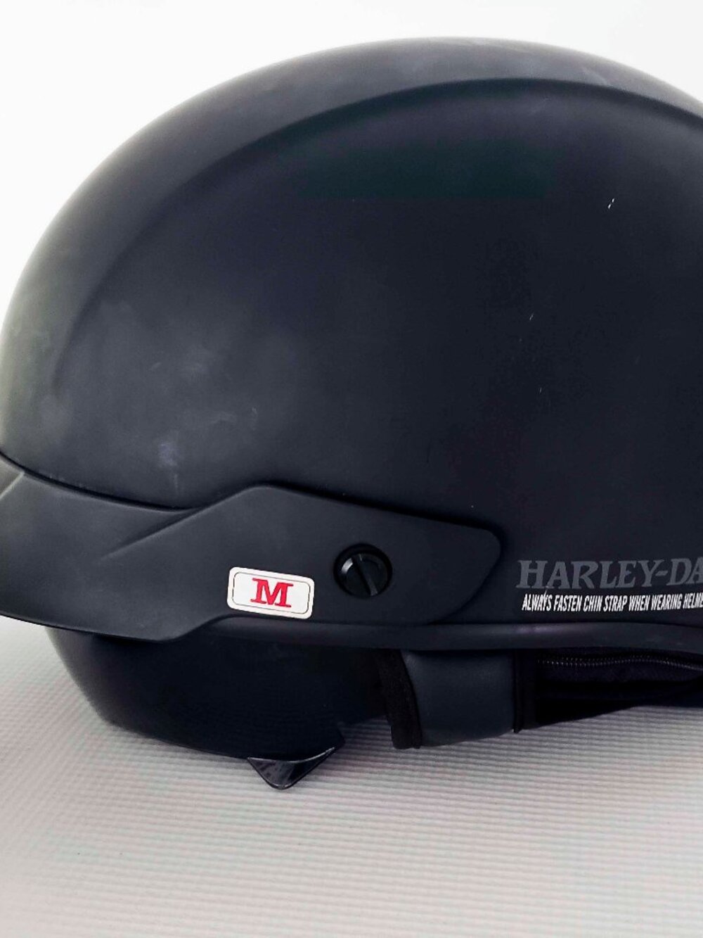 Harley Davidson Lucid UltraLight Sun Visor Shield J03 1/2 Helmet Matte Black Med